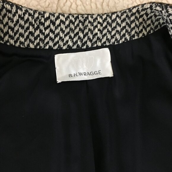 Women's sz M B.H.WRAGGE vintage wool blazer jacket - Picture 10 of 12